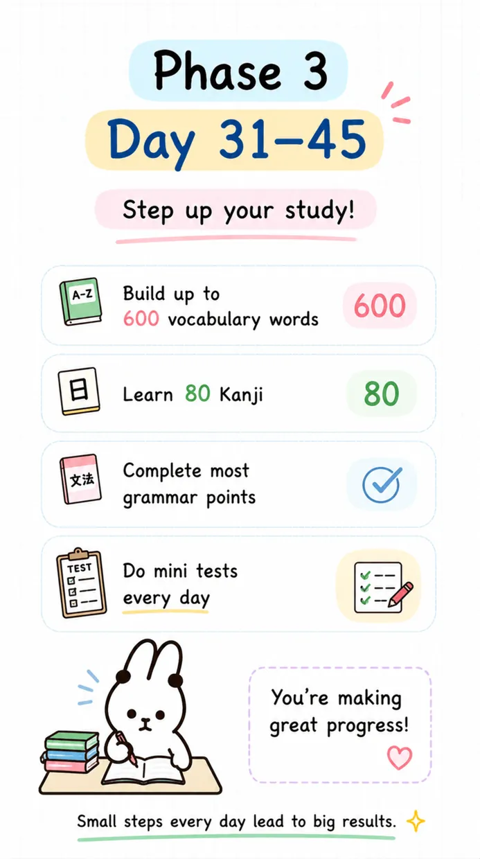 JLPT N5 listening practice screen