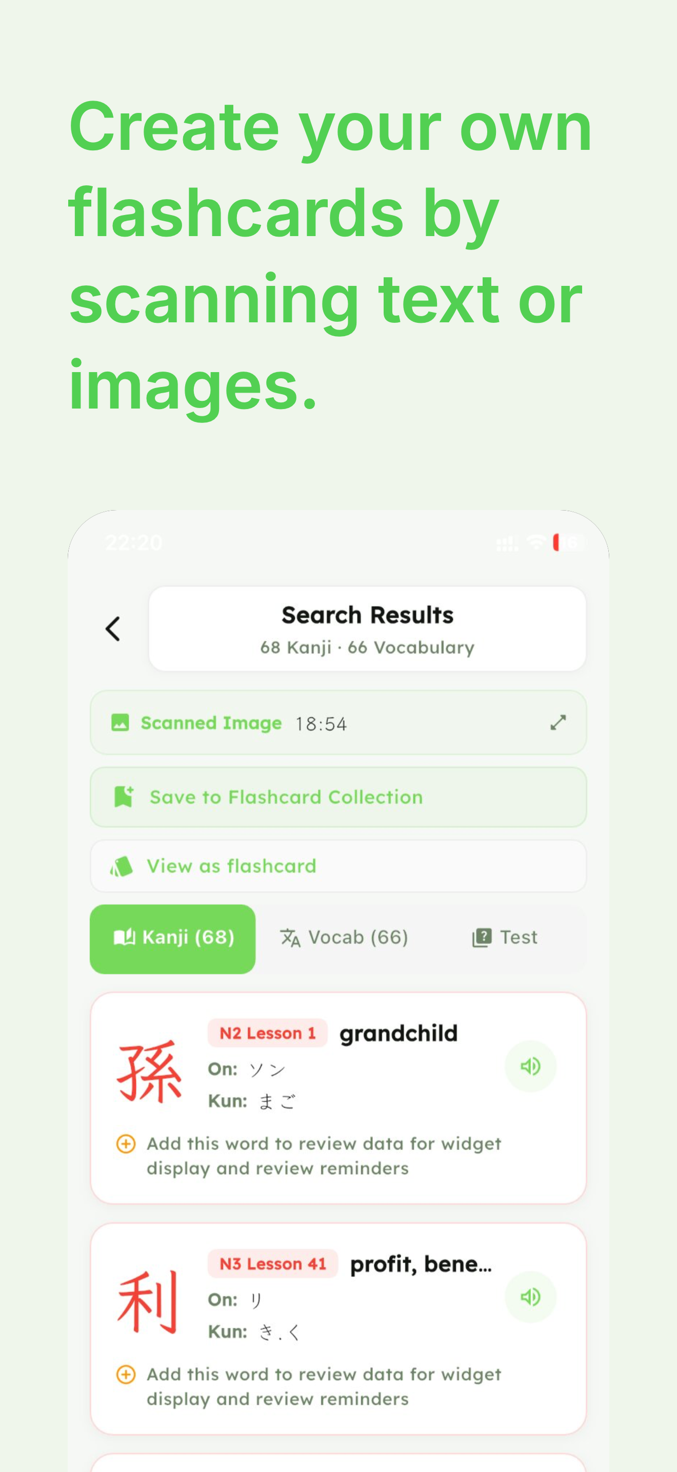 OCR camera scanner — scan Japanese text from books, signs, menus and manga